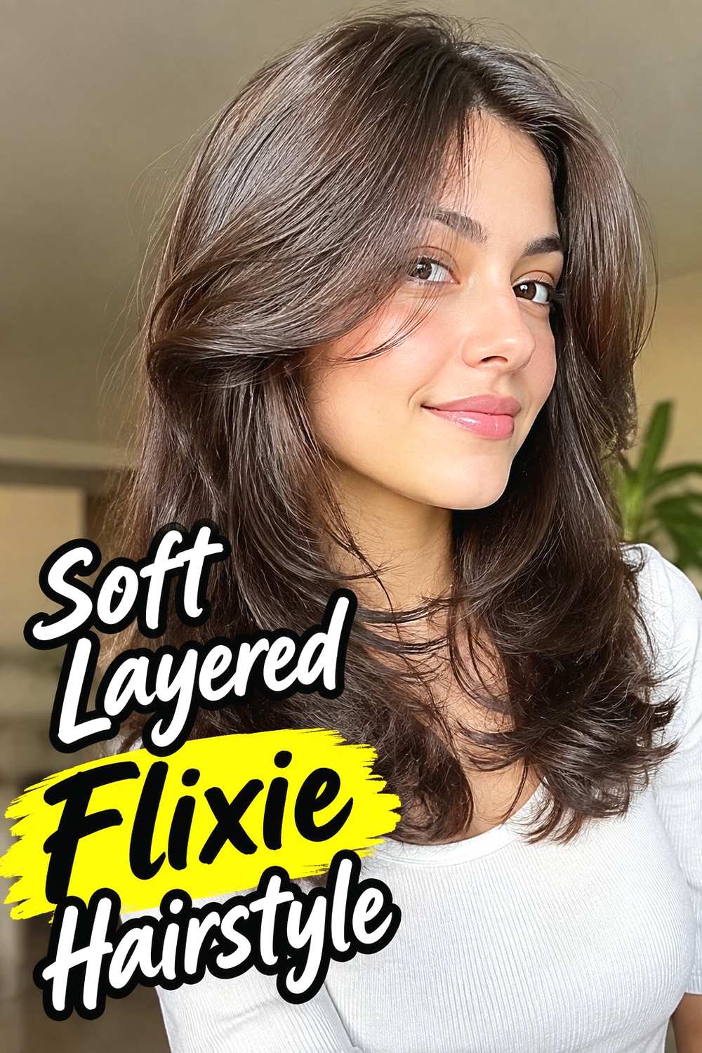 2. Soft Layered Flixie Hairstyle