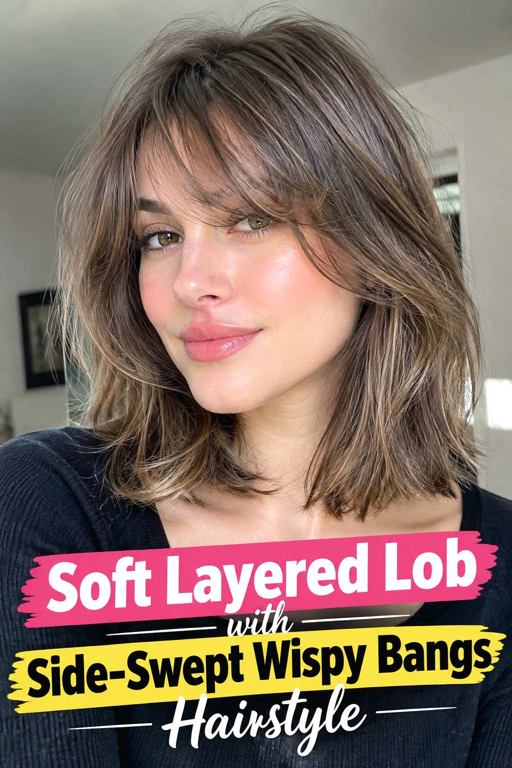 1. Soft Layered Lob With Side Swept Wispy Bangs Hairstyle