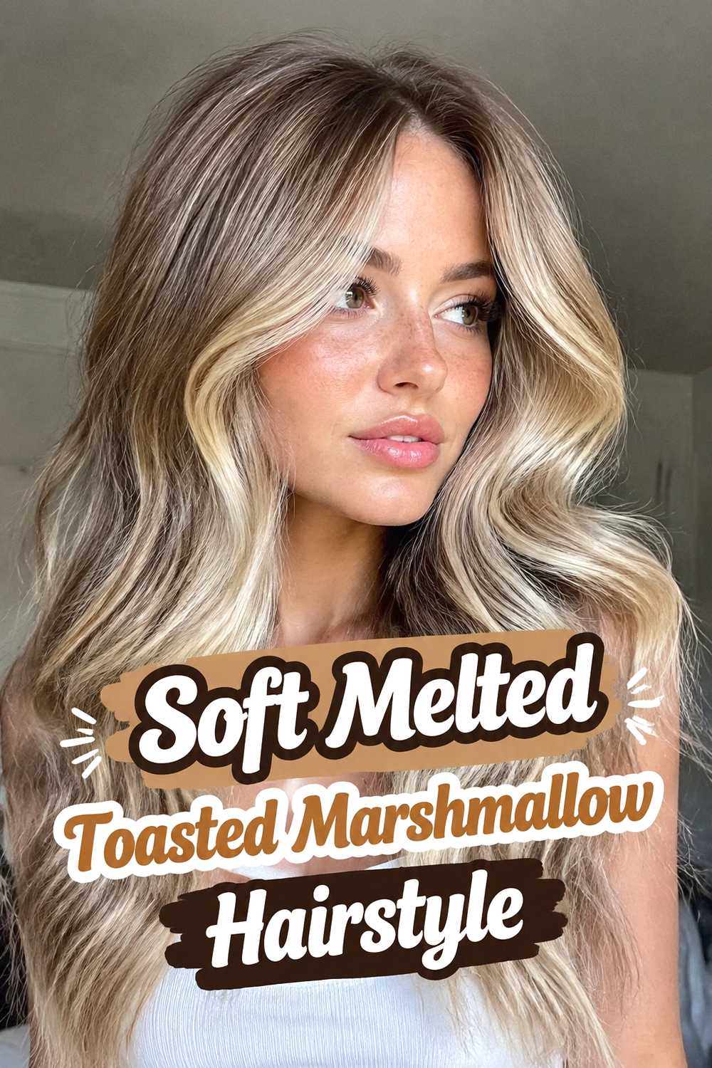 16. Soft Melted Toasted Marshmallow Hairstyle