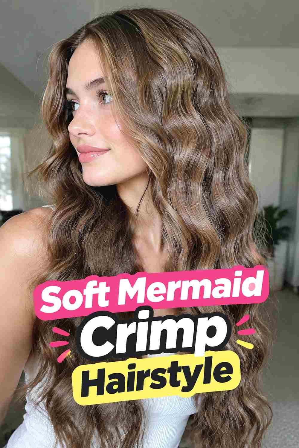 5. Soft Mermaid Crimp Hairstyle