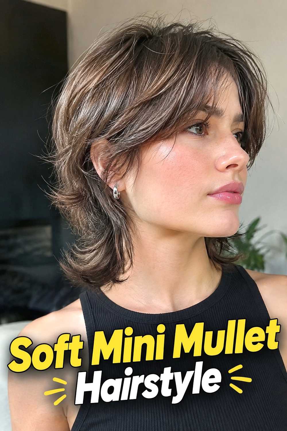 1. Soft Mini Mullet Hairstyle