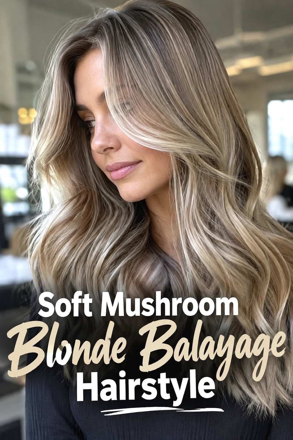 1. Soft Mushroom Blonde Balayage Hairstyle