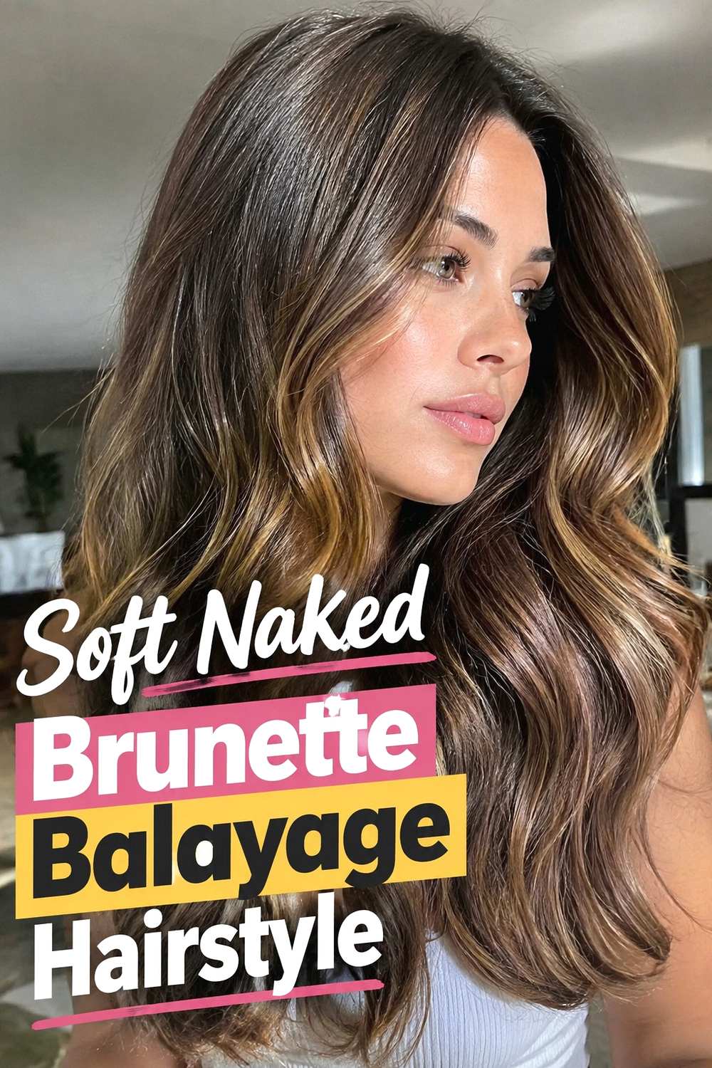 1. Soft Naked Brunette Balayage Hairstyle
