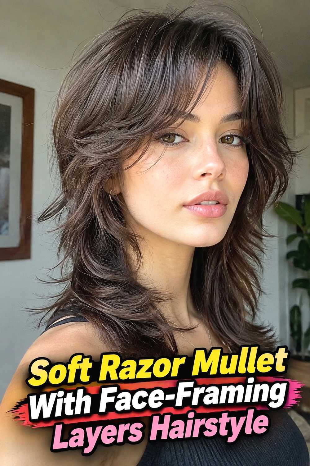 10. Soft Razor Mullet With Face Framing Layers Hairstyle