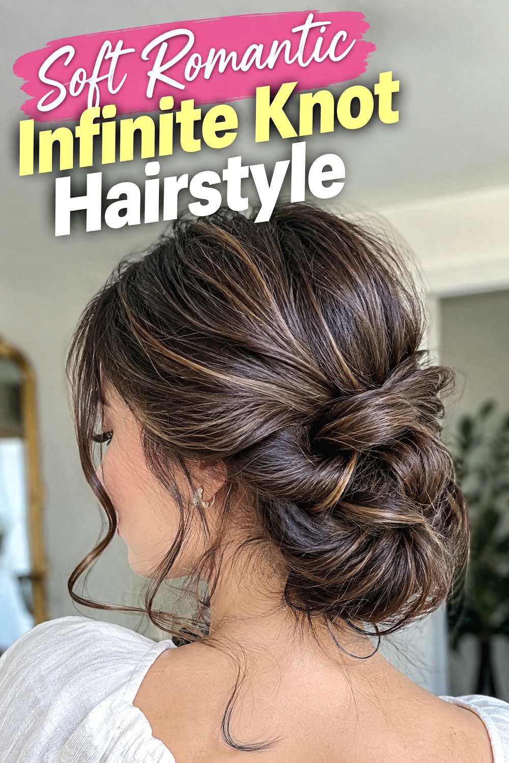Soft Romantic Infinite Knot Hairstyle