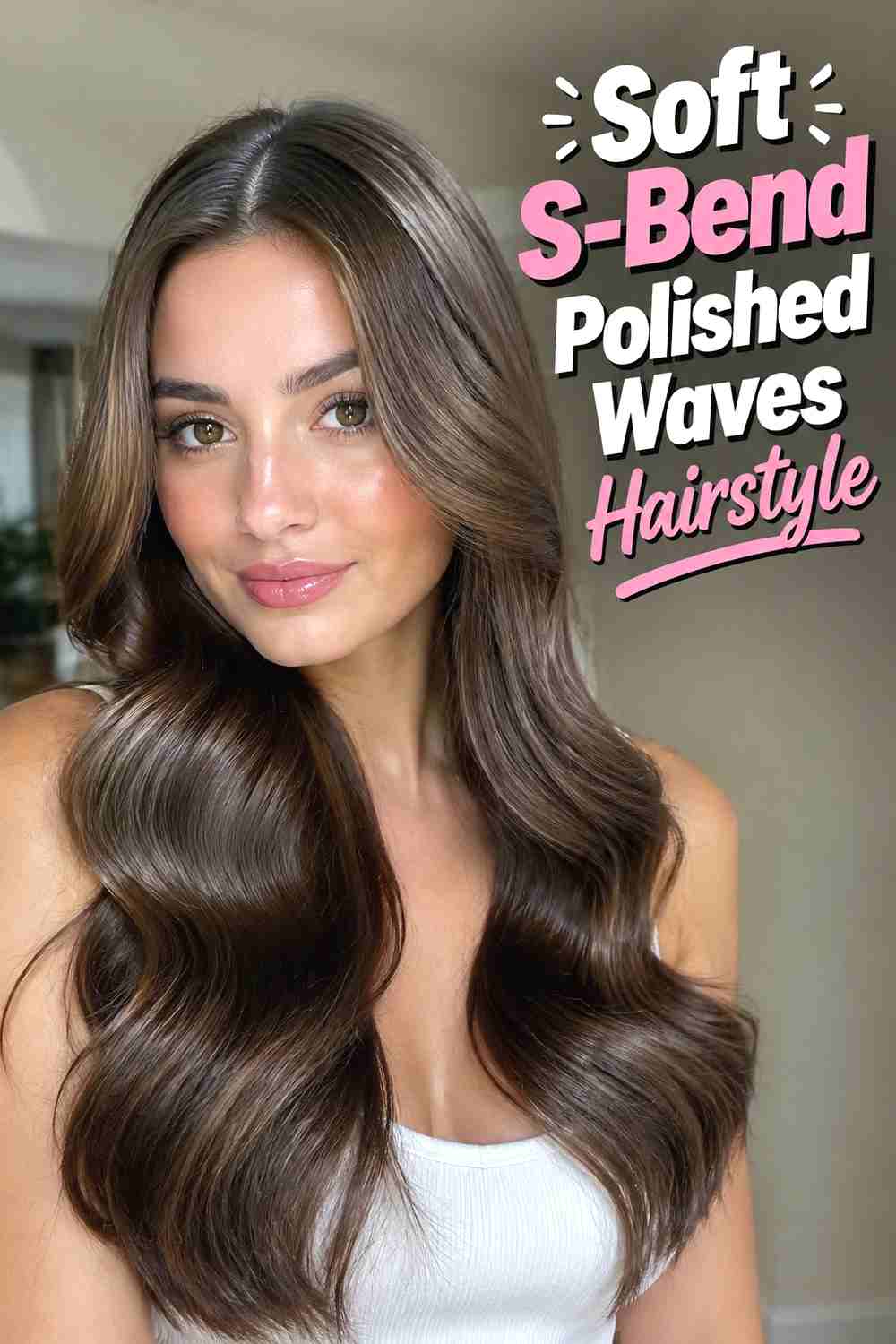 4. Soft S Bend Polished Waves Hairstyle