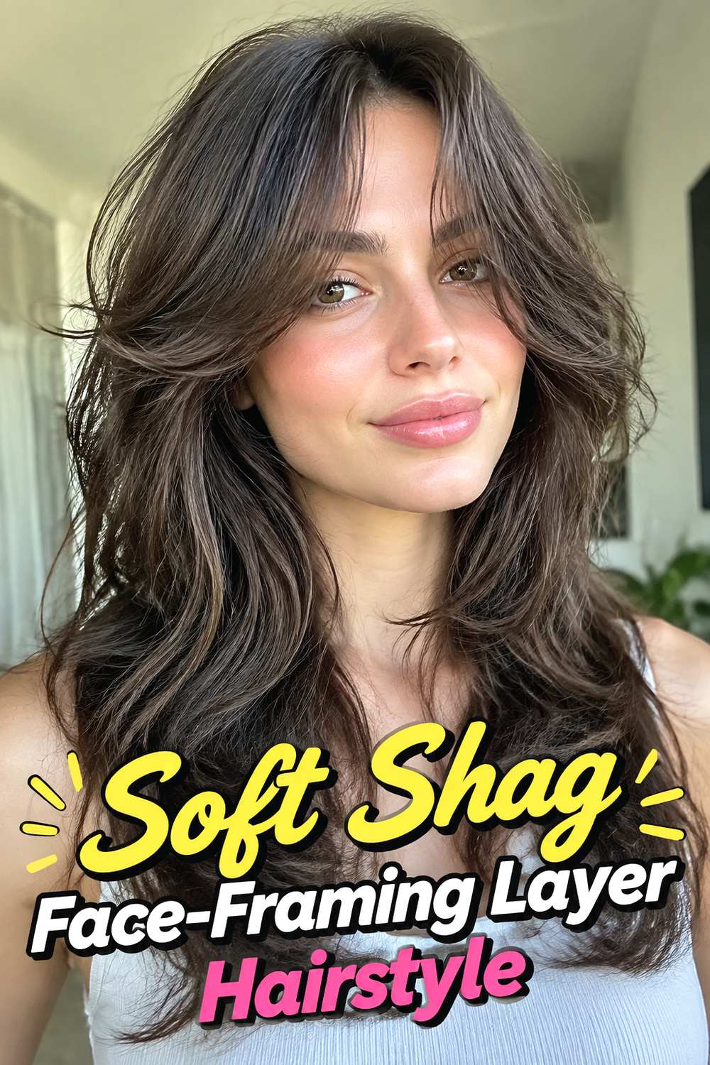 Soft Shag Face-Framing Layer Hairstyle
