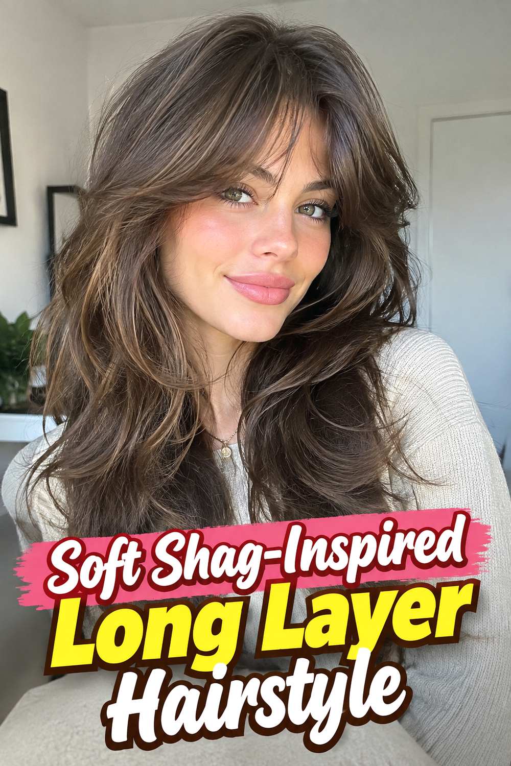 9. Soft Shag Inspired Long Layer Hairstyle