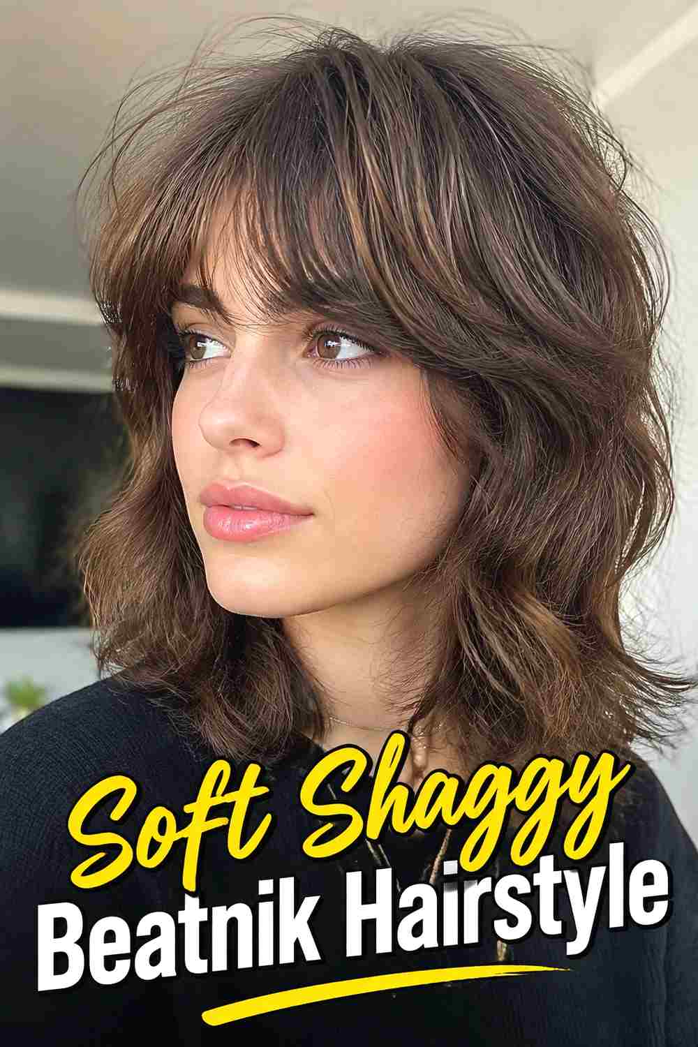 10. Soft Shaggy Beatnik Hairstyle
