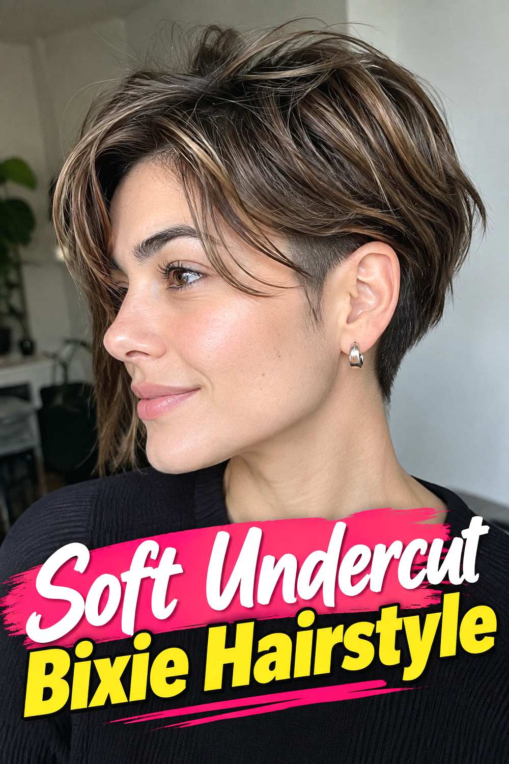 Soft Undercut Bixie Hairstyle