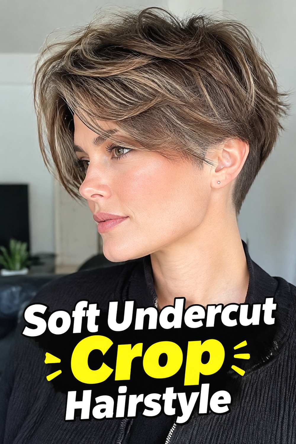 Soft Undercut Crop Hairstyle