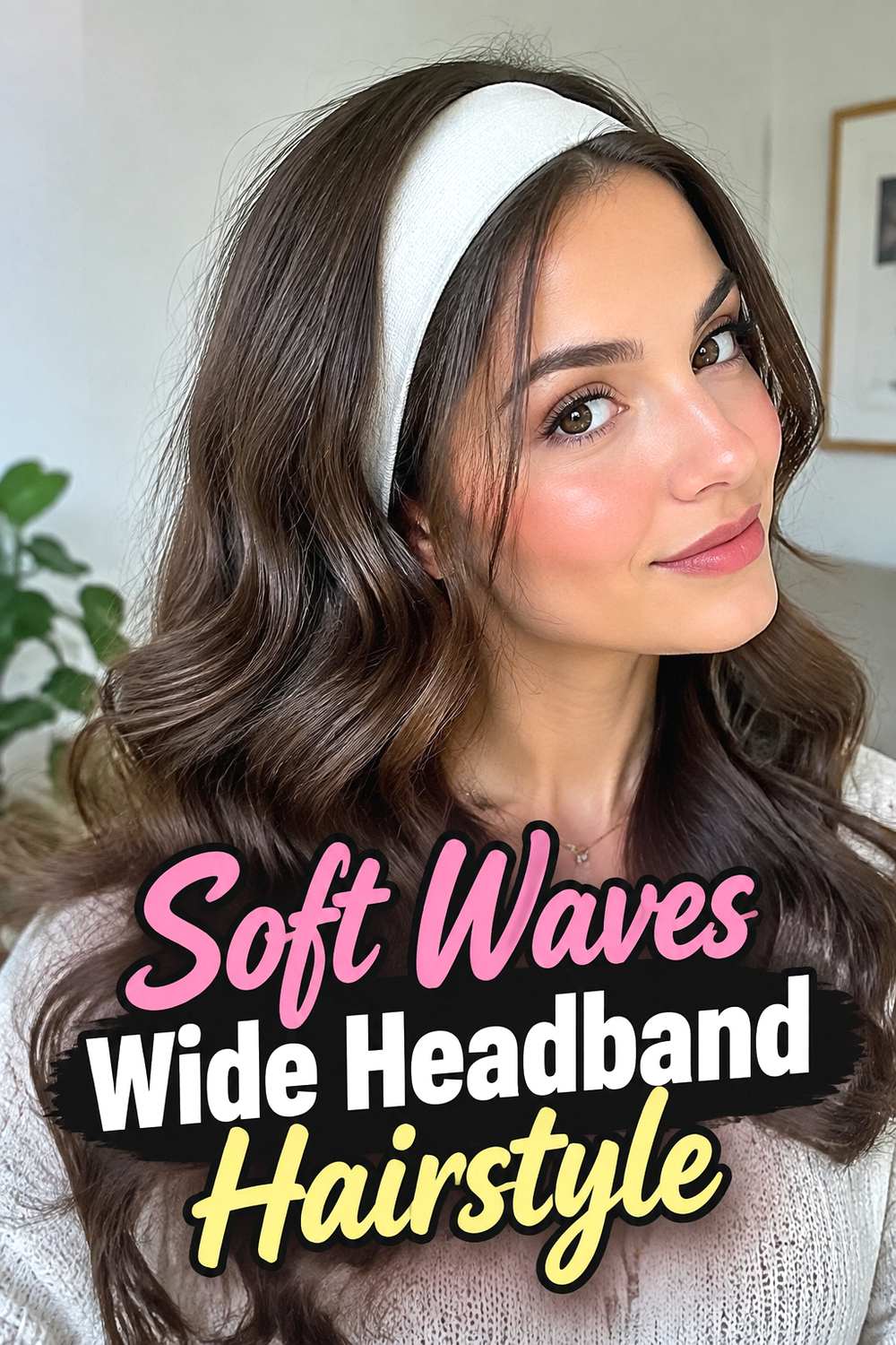 Soft Waves Wide Headband Hairstyle