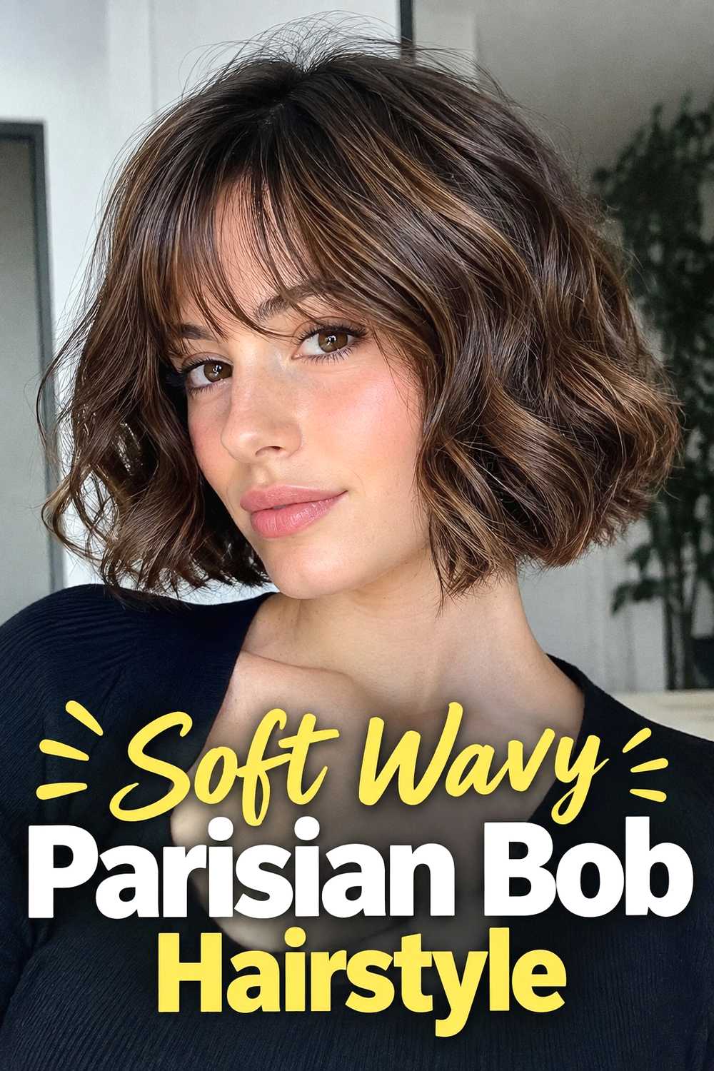 5. Soft Wavy Parisian Bob Hairstyle