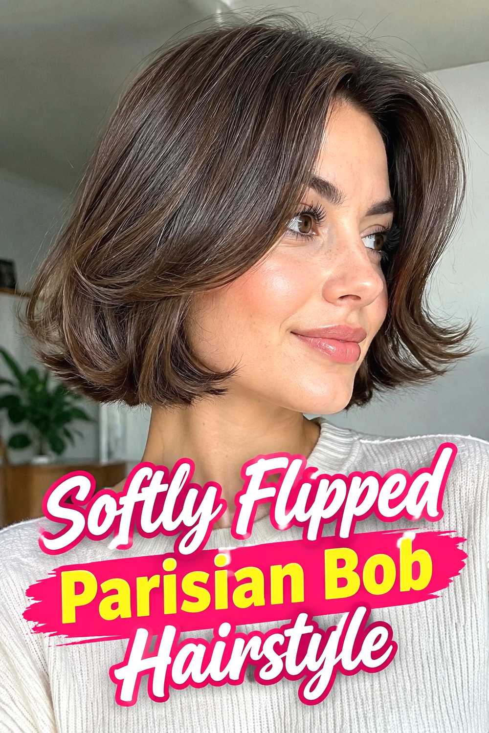 18. Softly Flipped Parisian Bob Hairstyle