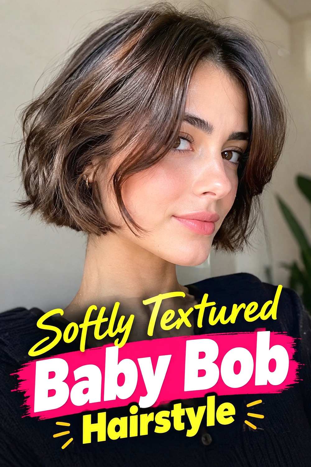 7. Softly Textured Baby Bob Hairstyle