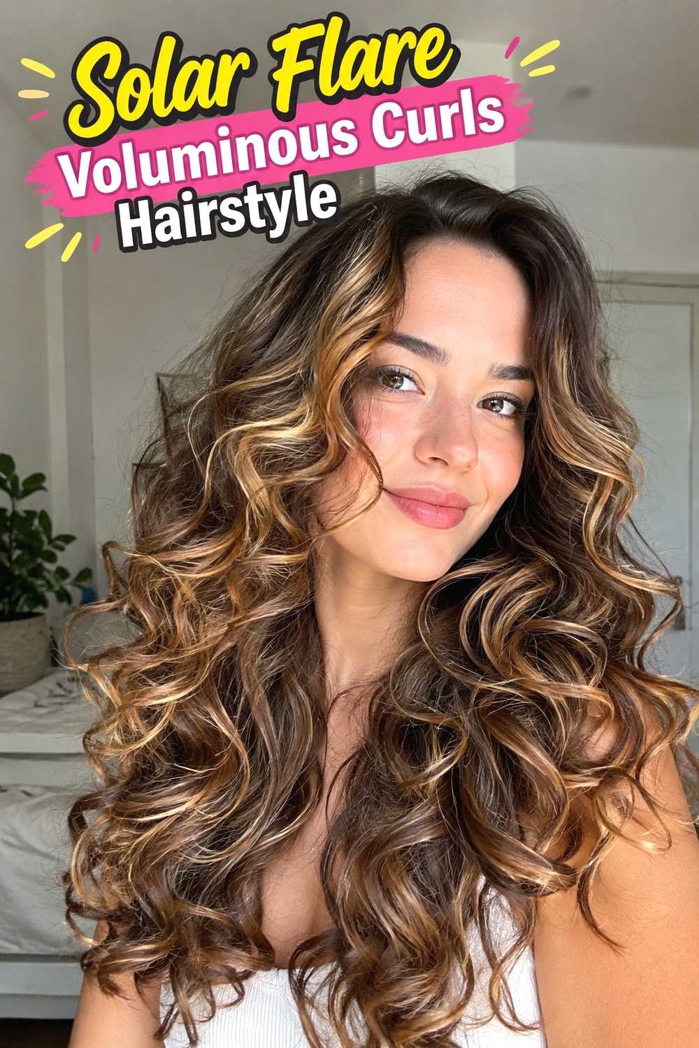 15. Solar Flare Voluminous Curls Hairstyle