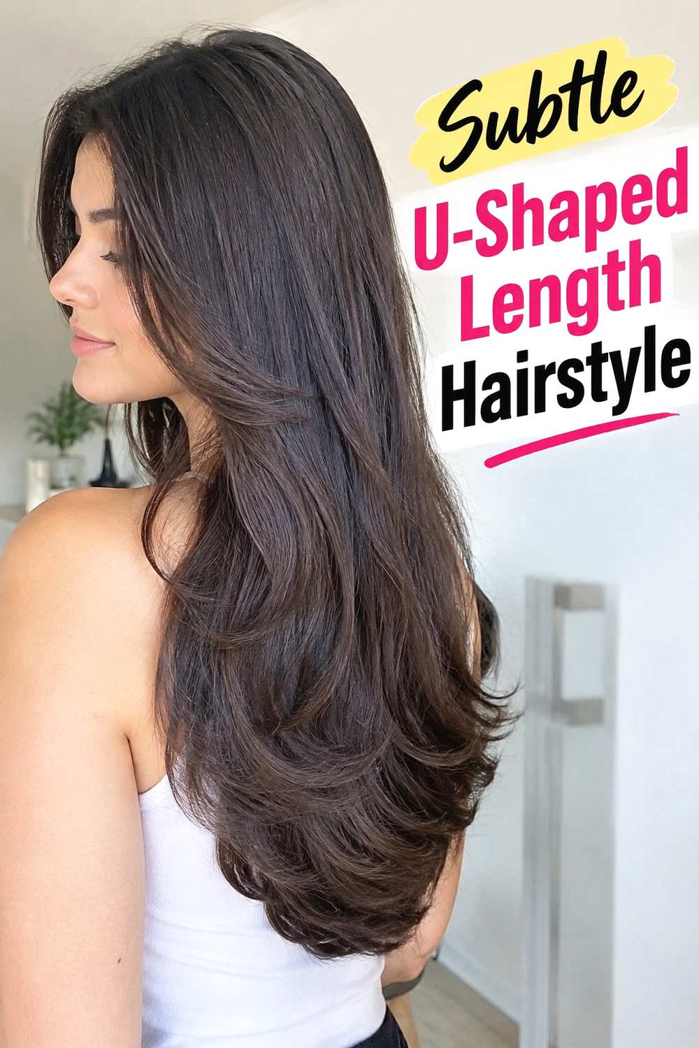 13. Subtle U Shaped Length Hairstyle