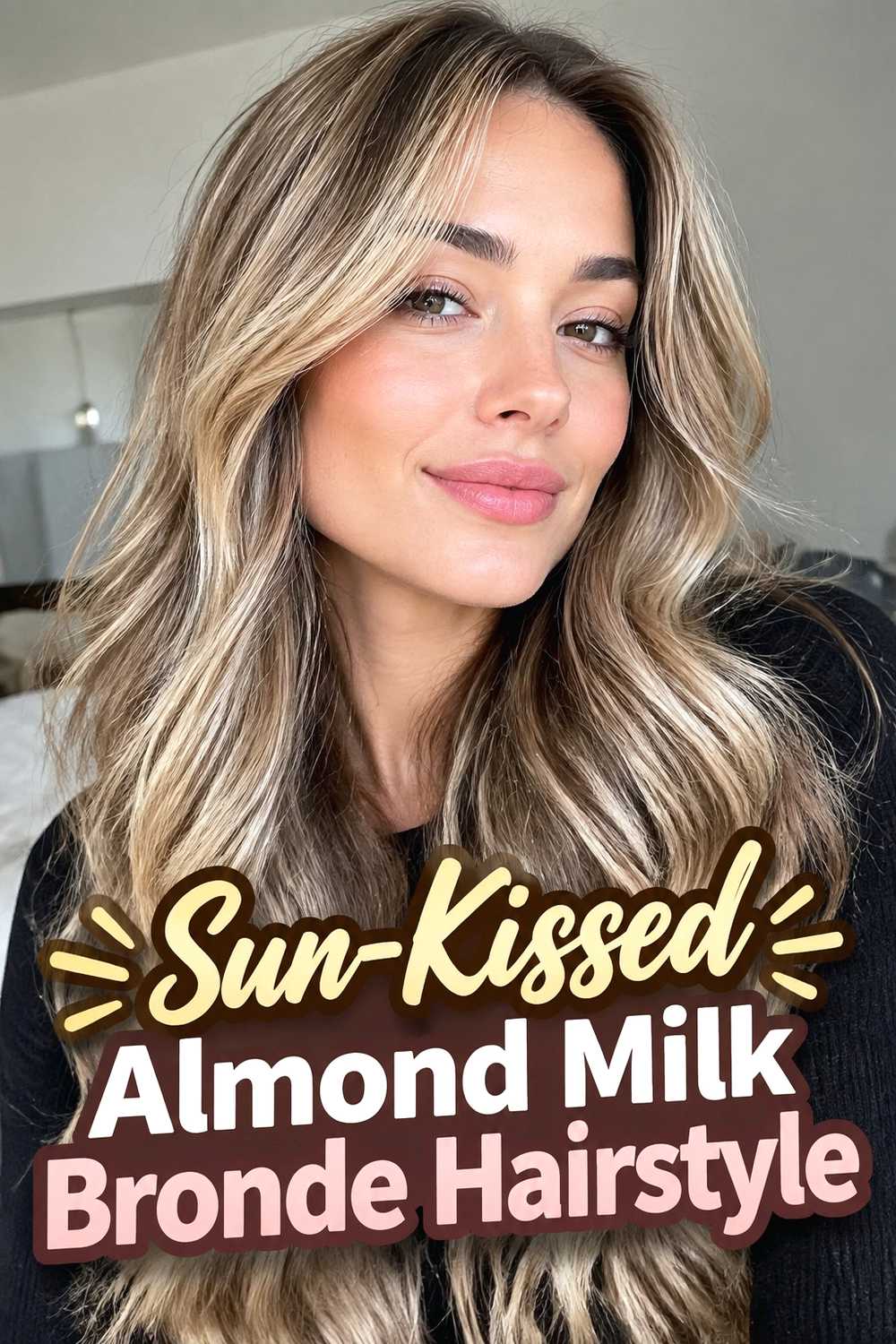 18. Sun Kissed Almond Milk Bronde Hairstyle