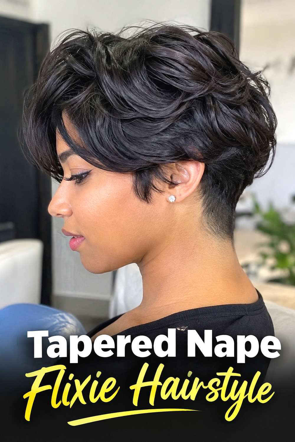 9. Tapered Nape Flixie Hairstyle
