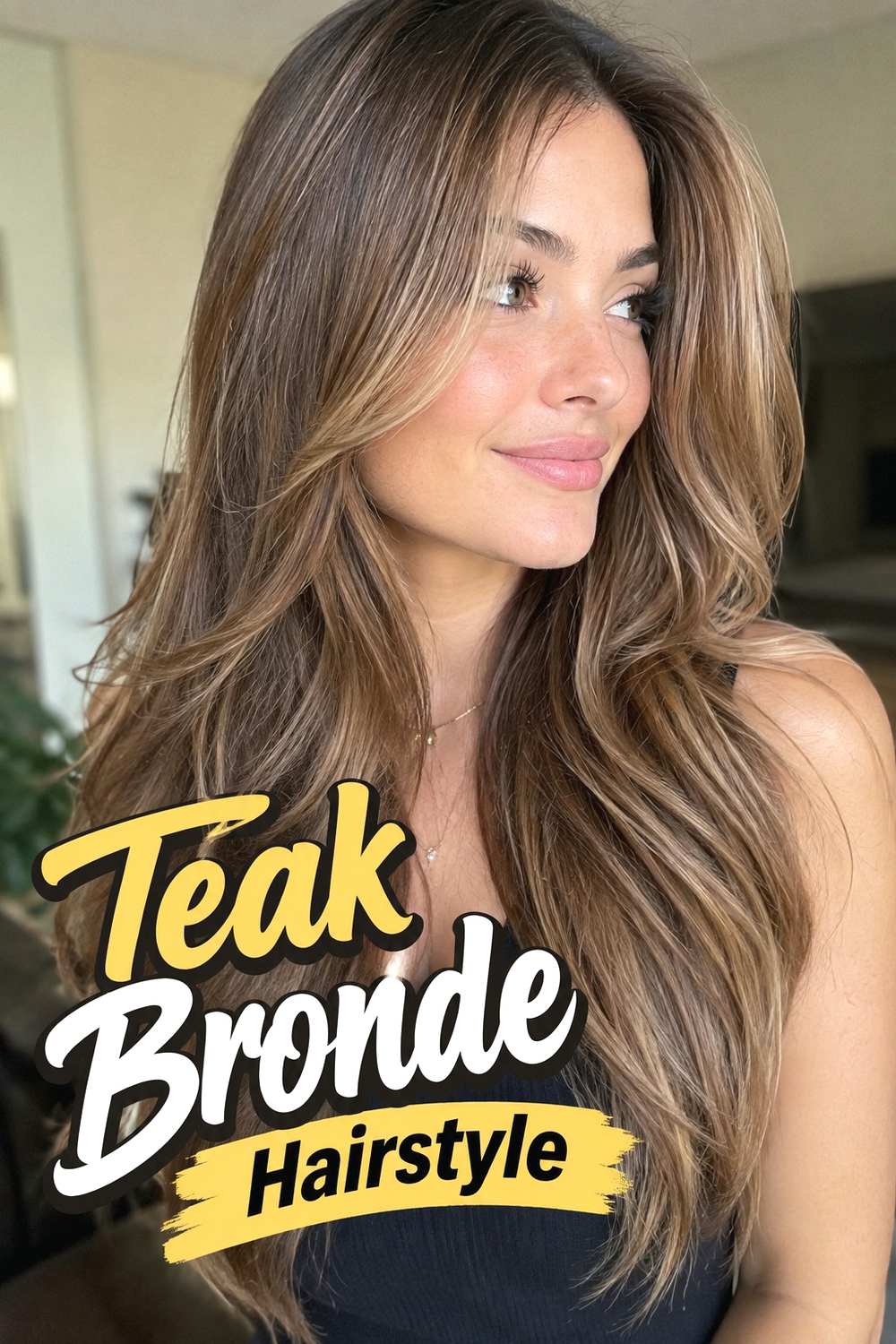 13. Teak Bronde Hairstyle