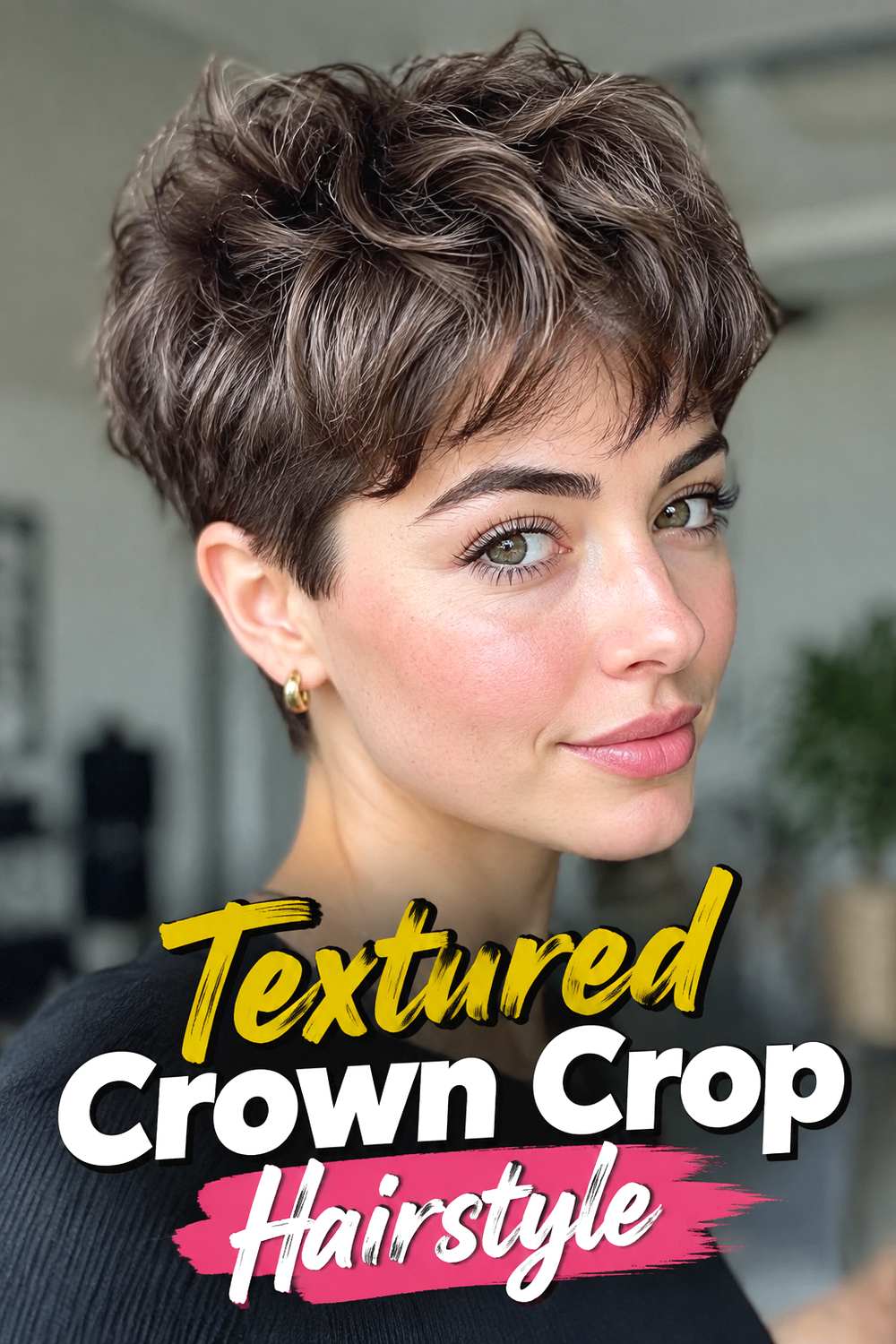 Textured Crown Crop Hairstyle