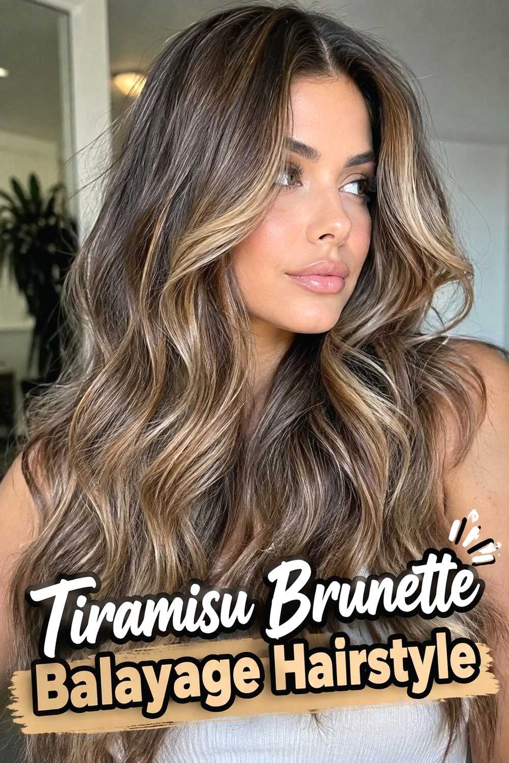 12. Tiramisu Brunette Balayage Hairstyle