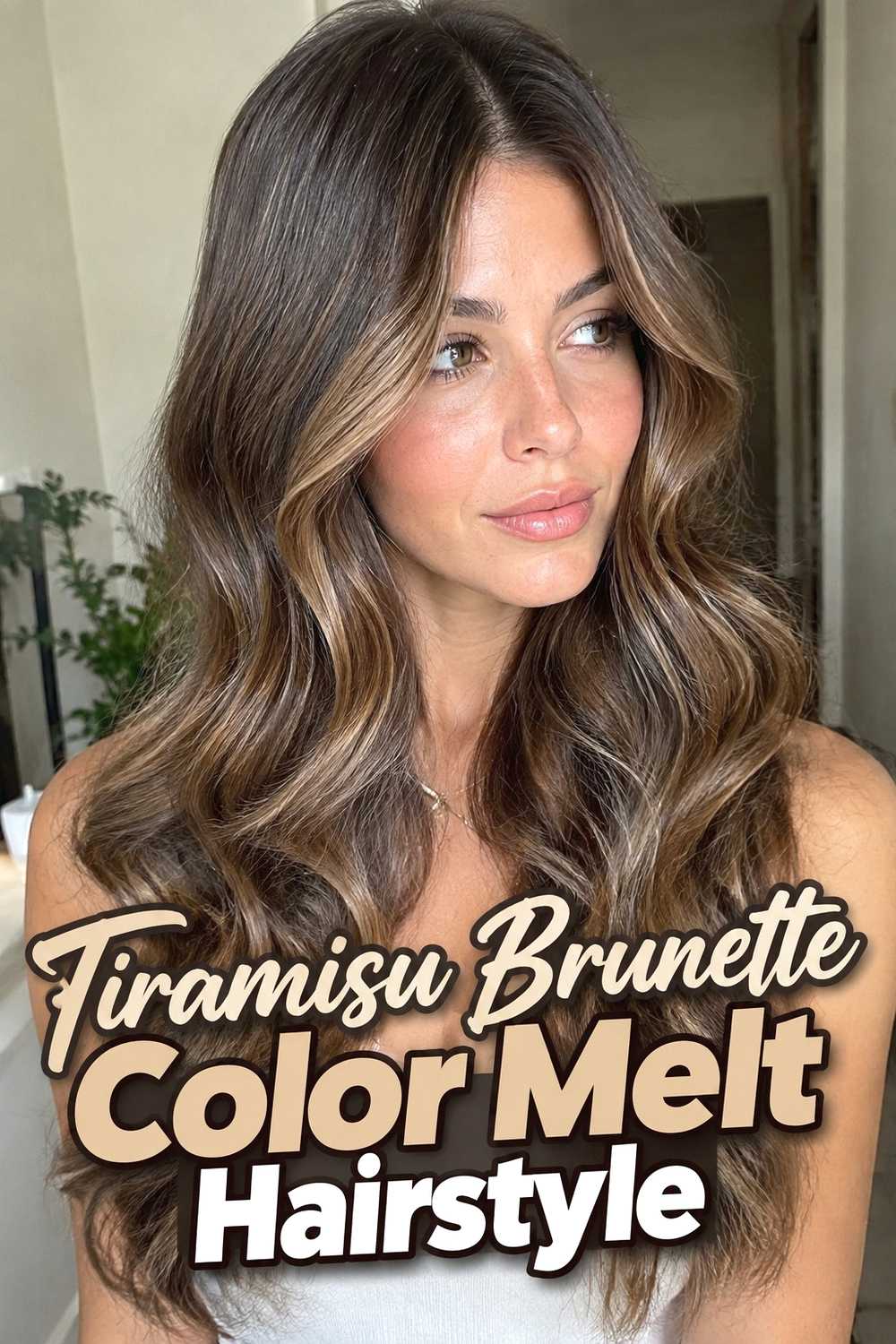 15. Tiramisu Brunette Color Melt Hairstyle