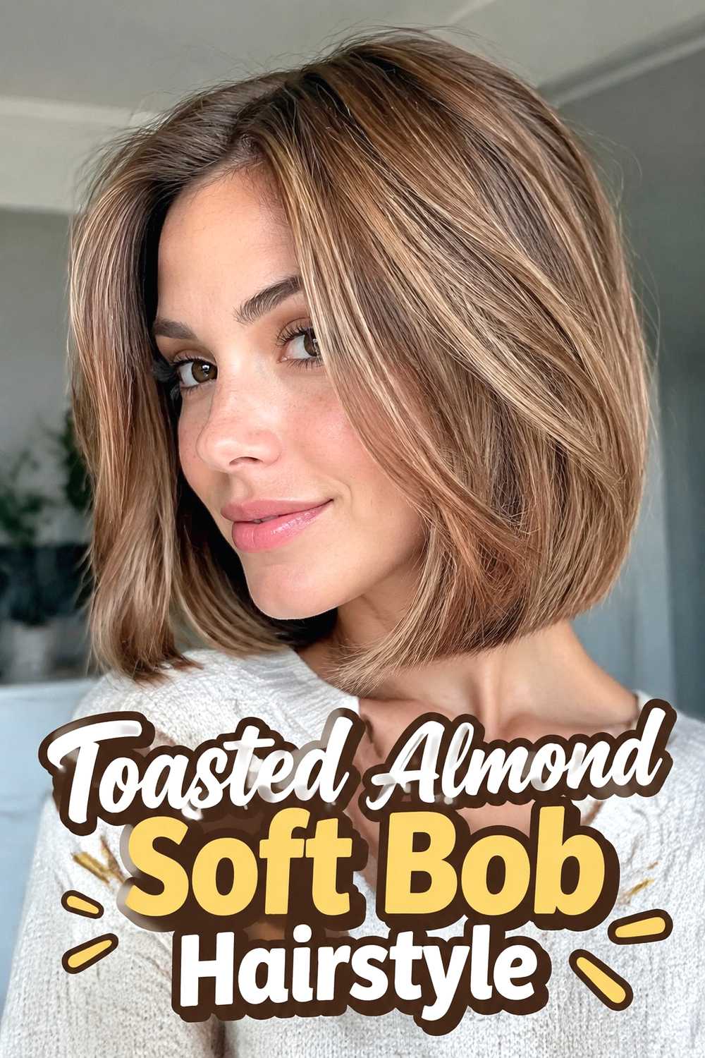 15. Toasted Almond Soft Bob Hairstyle