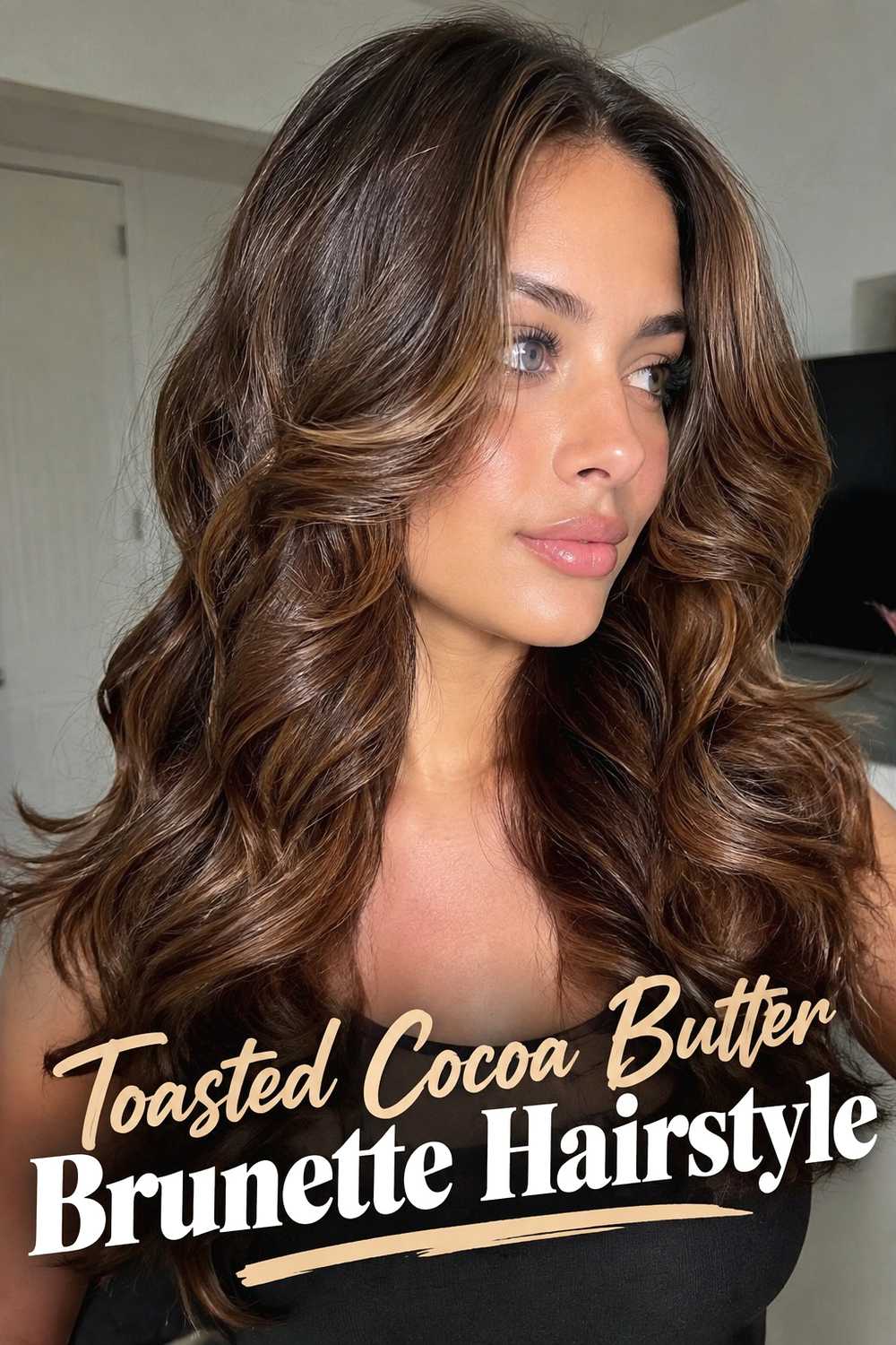 14. Toasted Cocoa Butter Brunette Hairstyle