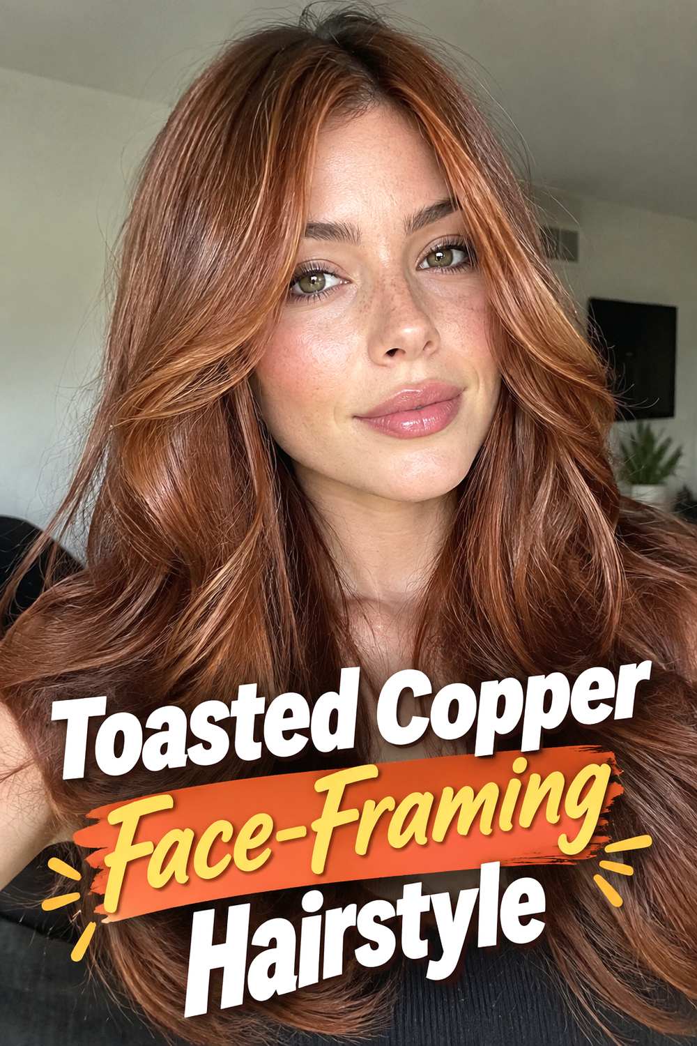 Toasted Copper Face-Framing Hairstyle