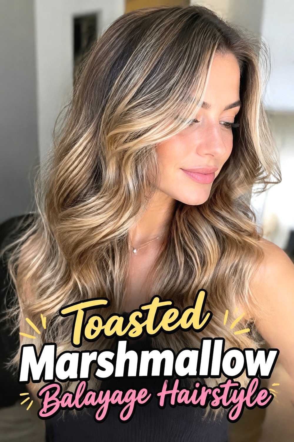 2. Toasted Marshmallow Balayage Hairstyle