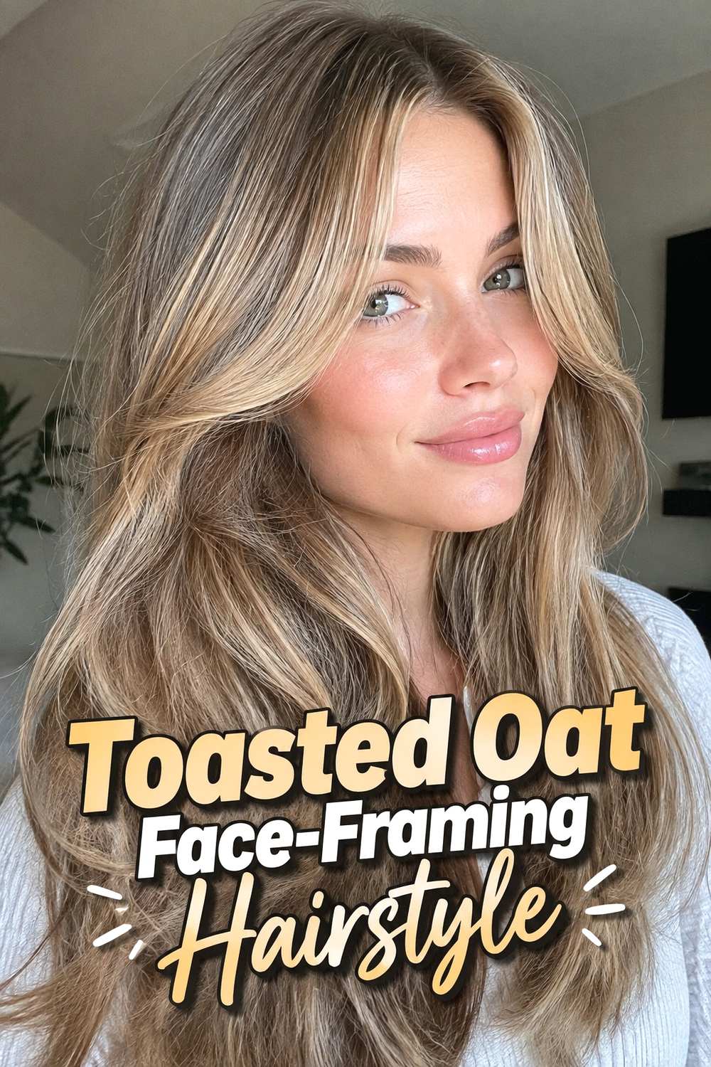 7. Toasted Oat Face Framing Hairstyle