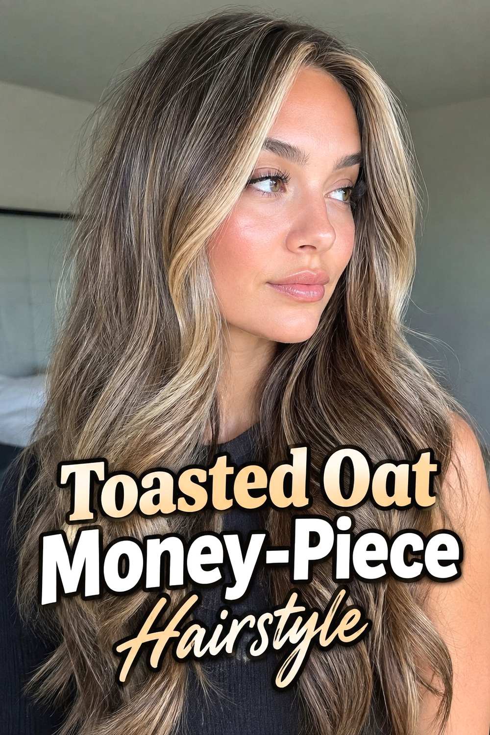 12. Toasted Oat Money Piece Hairstyle
