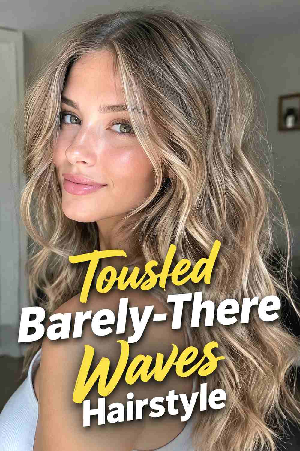 14. Tousled Barely There Waves Hairstyle