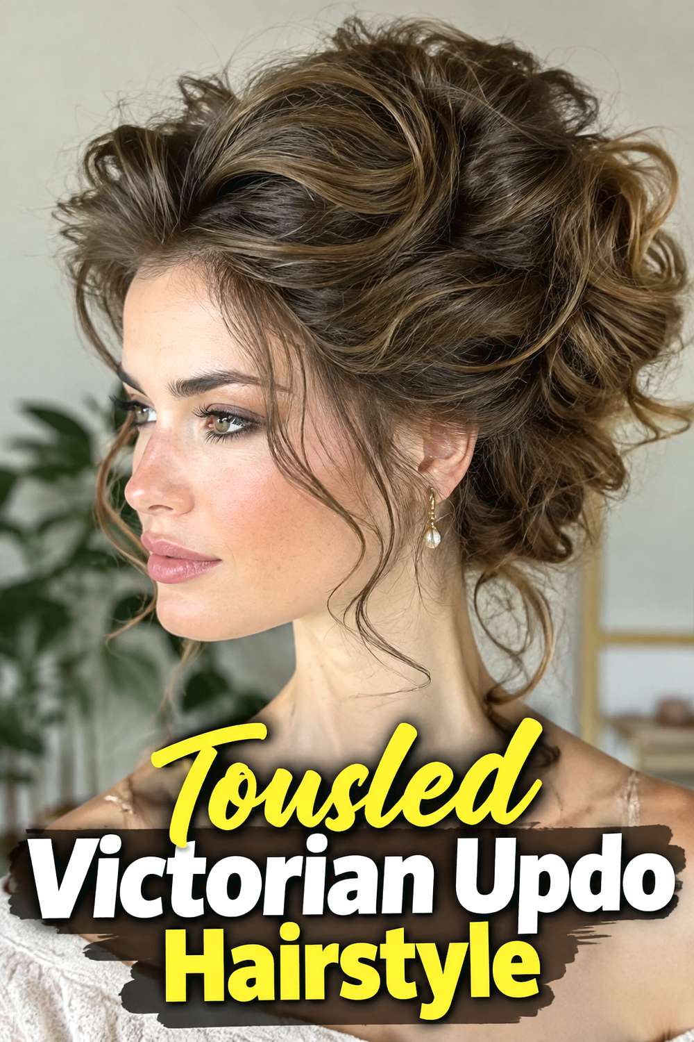 Tousled Victorian Updo Hairstyle