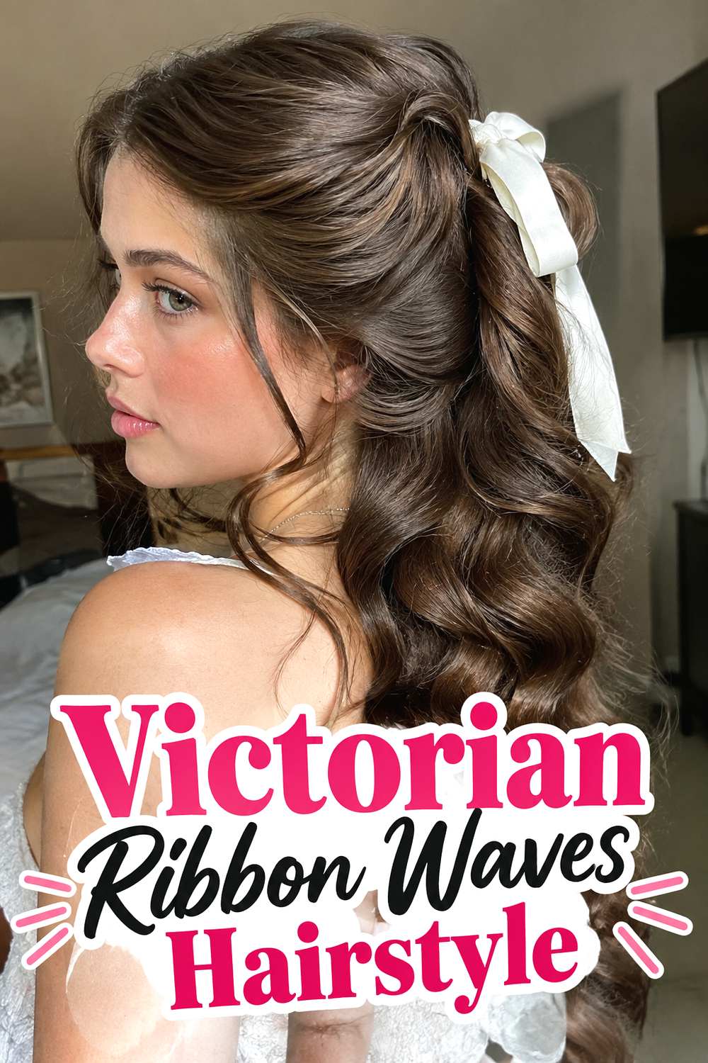 Victorian Ribbon Waves Hairstyle