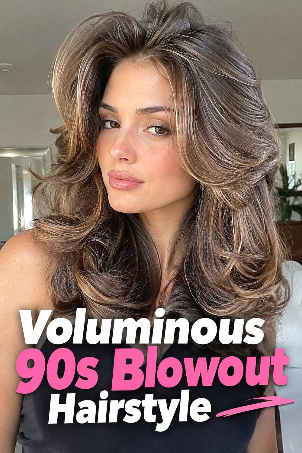 7. Voluminous 90s Blowout Hairstyle