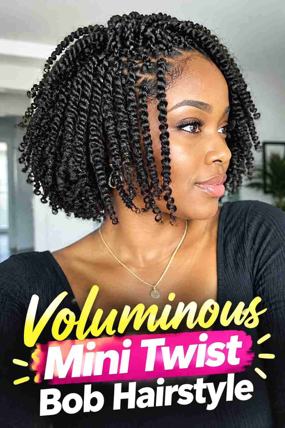 10. Voluminous Mini Twist Bob Hairstyle