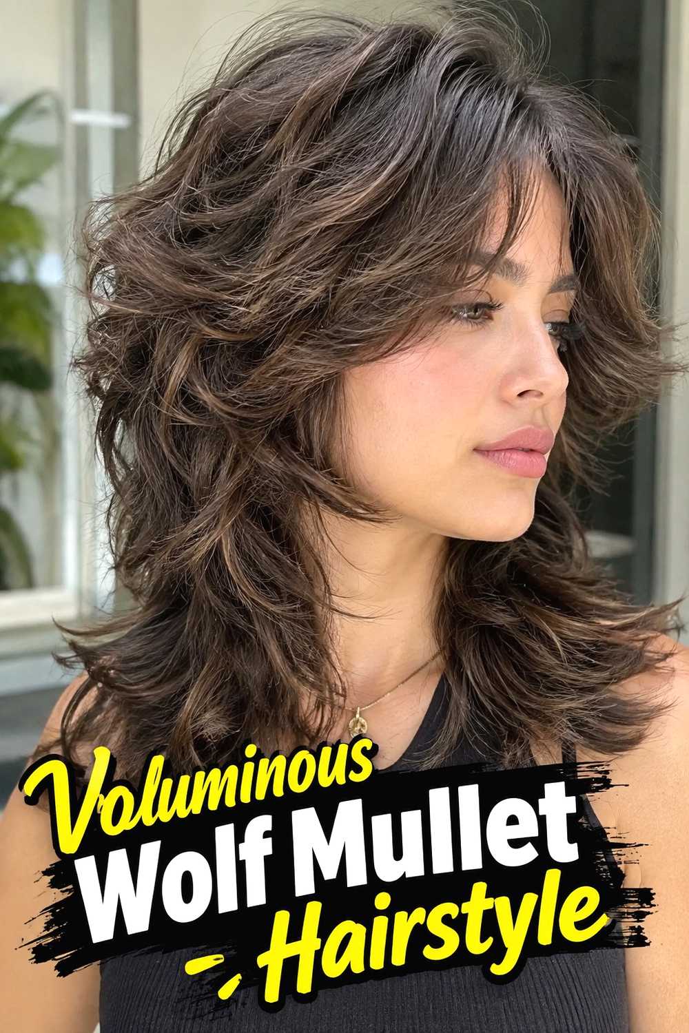 8. Voluminous Wolf Mullet Hairstyle