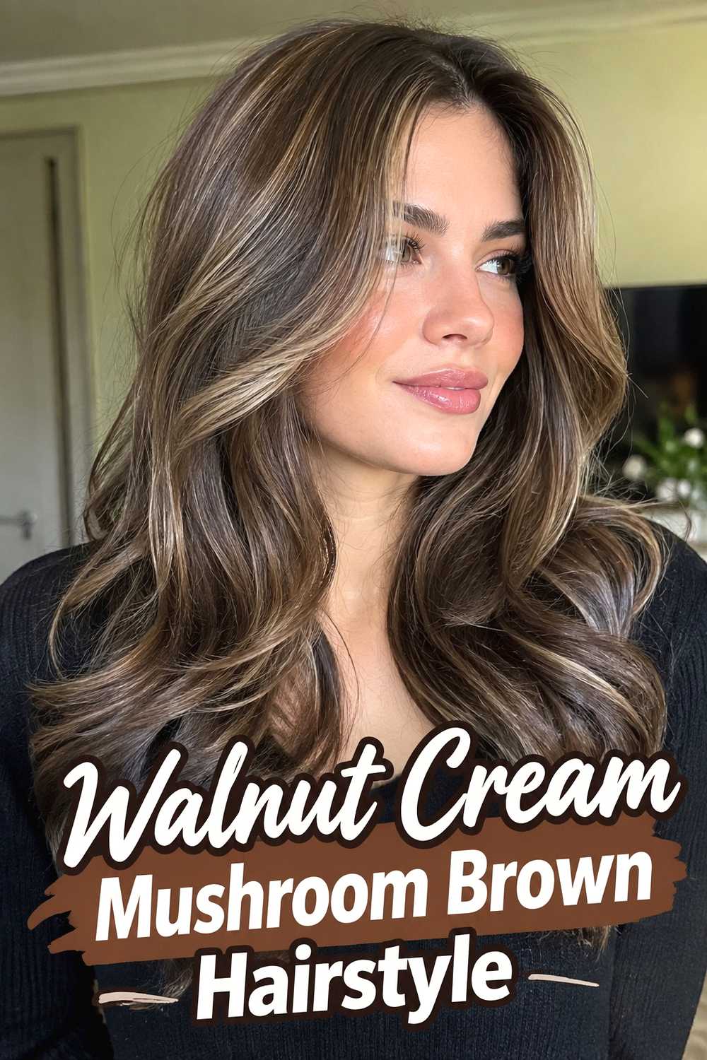 9. Walnut Cream Mushroom Brown Hairstyle