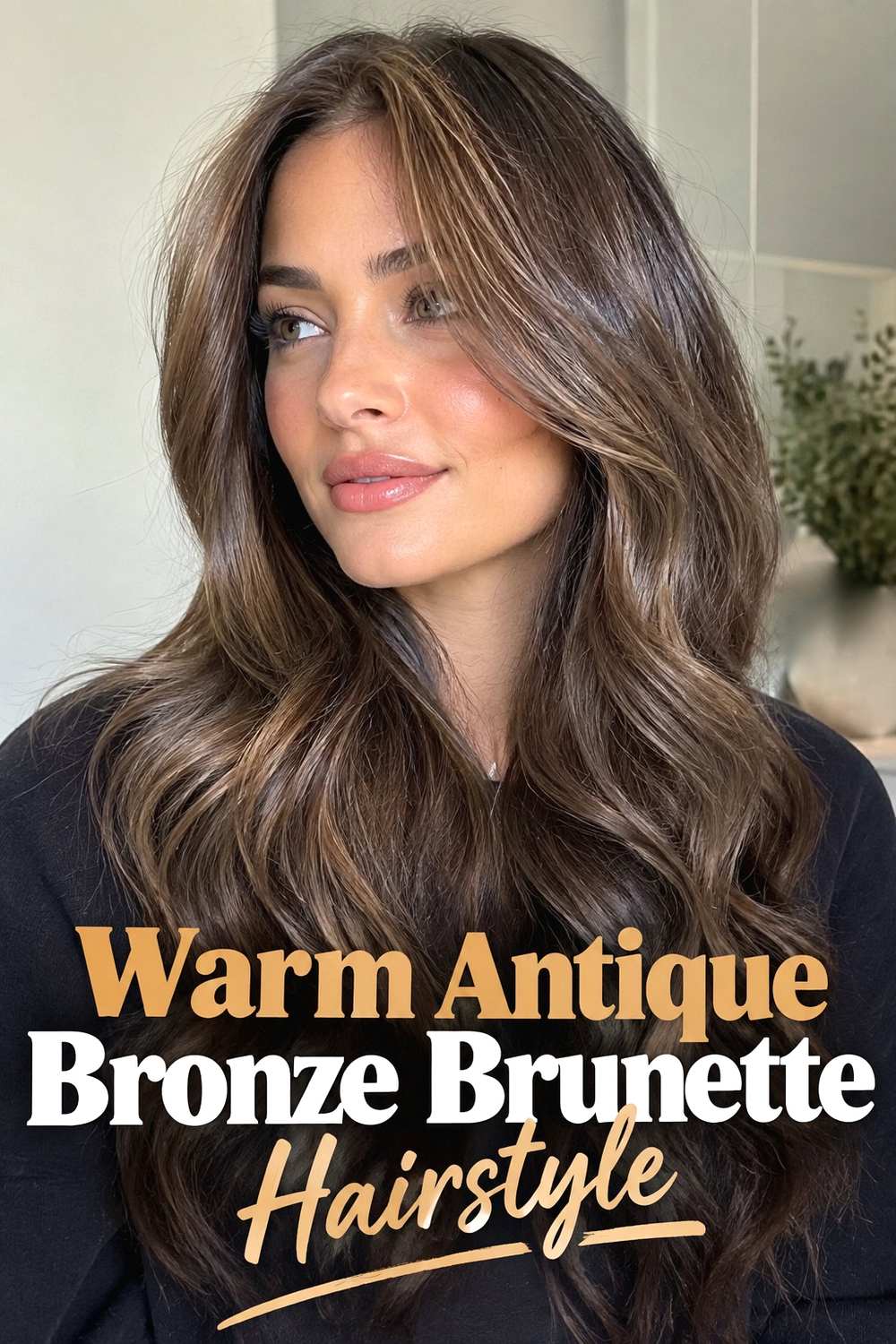 12. Warm Antique Bronze Brunette Hairstyle