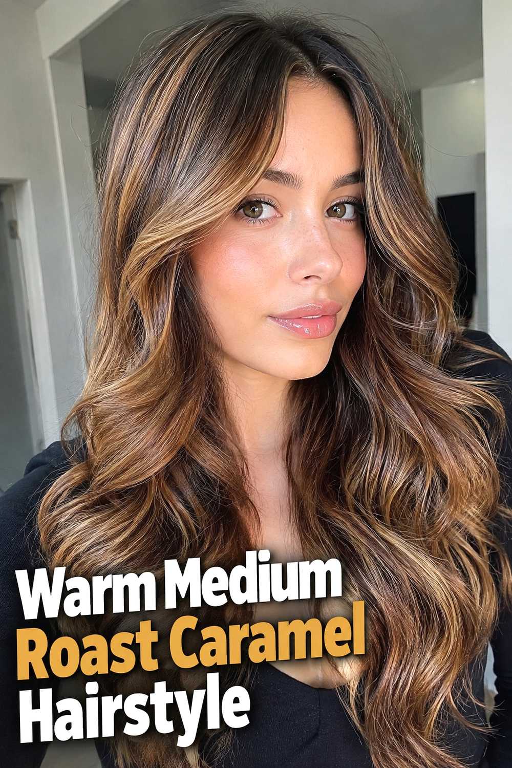 3. Warm Medium Roast Caramel Hairstyle