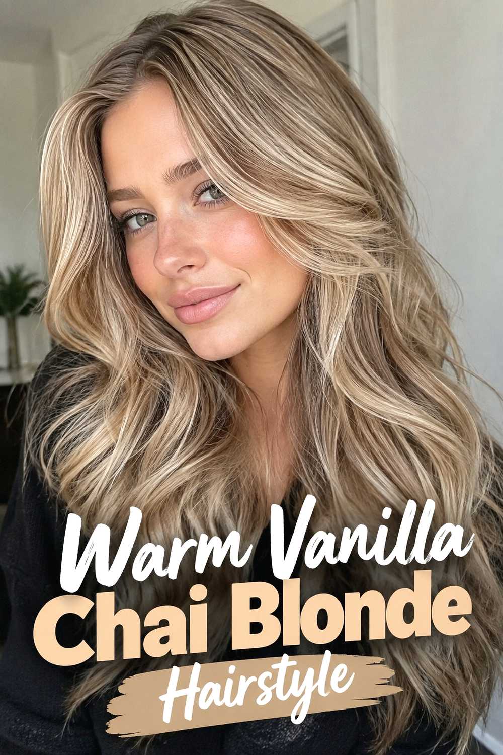 9. Warm Vanilla Chai Blonde Hairstyle