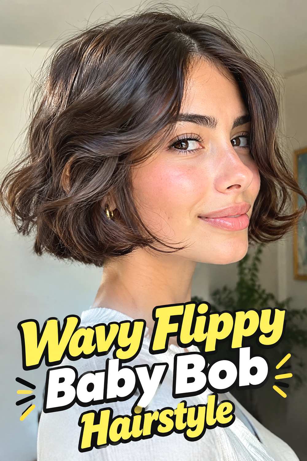 Wavy Flippy Baby Bob Hairstyle