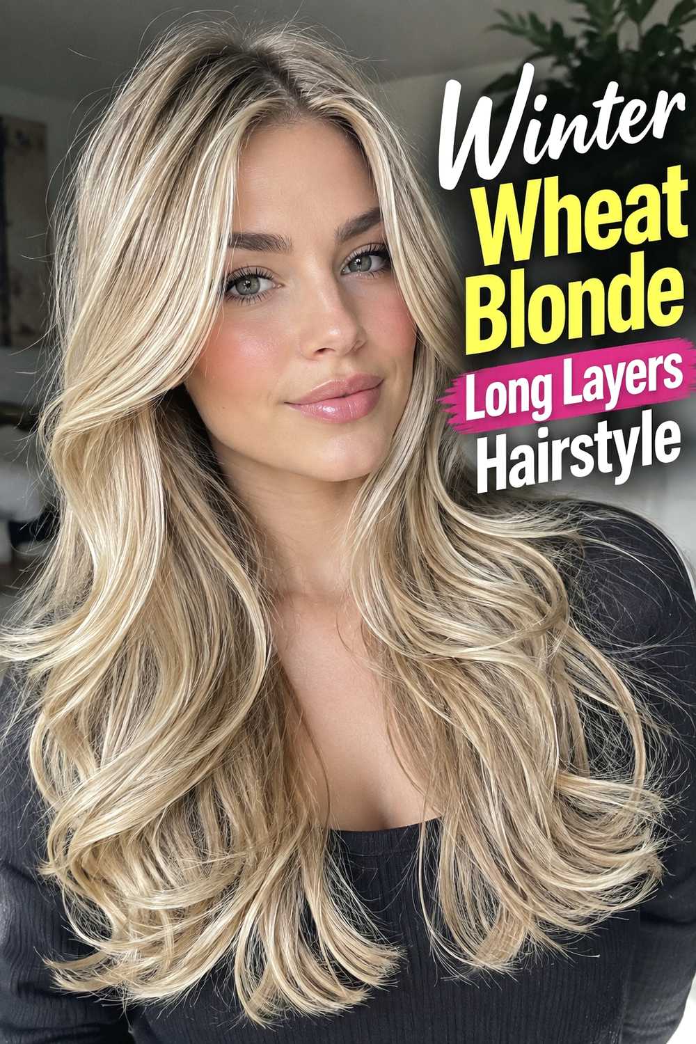 8. Winter Wheat Blonde Long Layers Hairstyle
