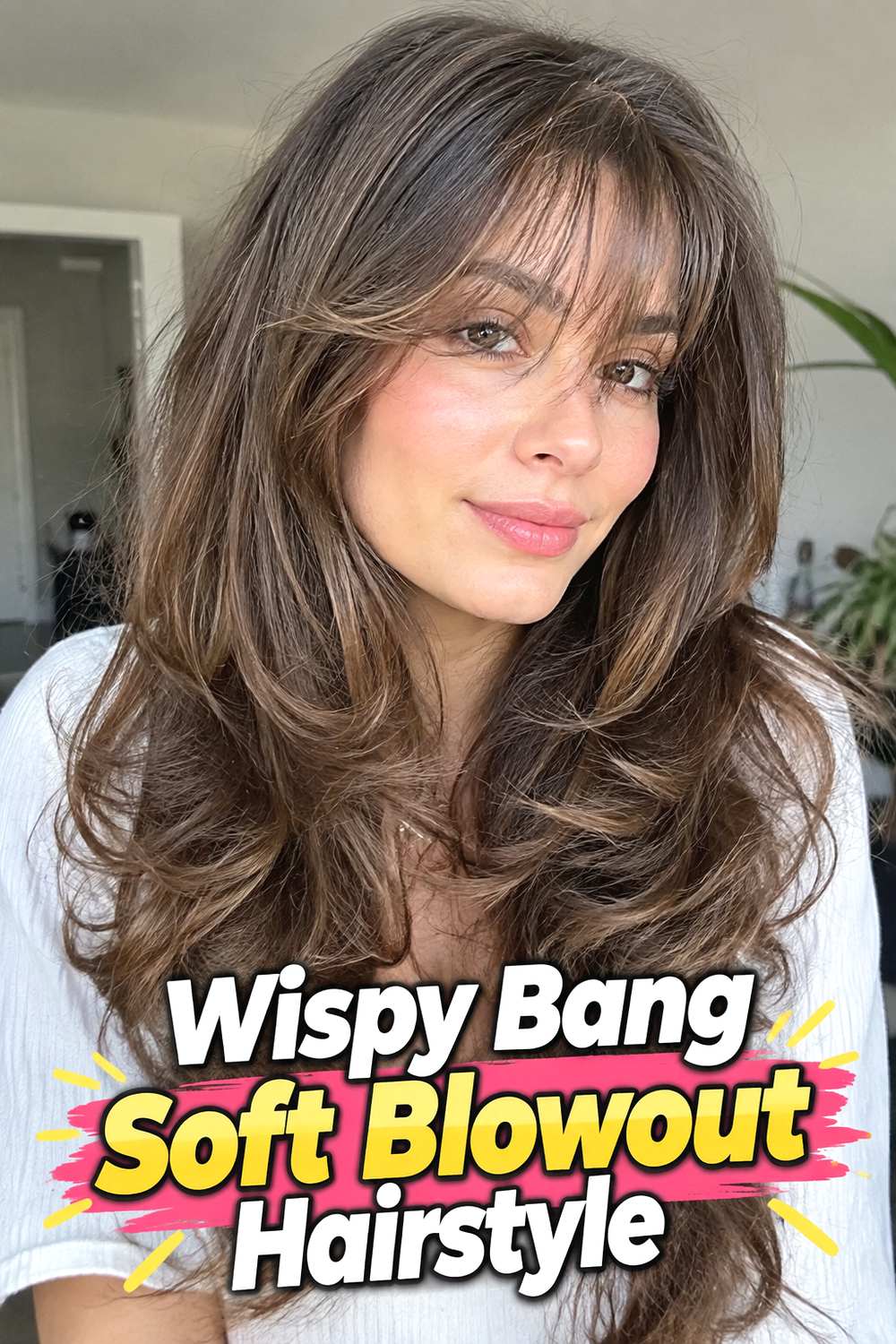 Wispy Bang Soft Blowout Hairstyle