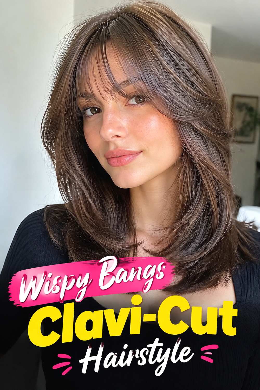 Wispy Bangs Clavi-Cut Hairstyle