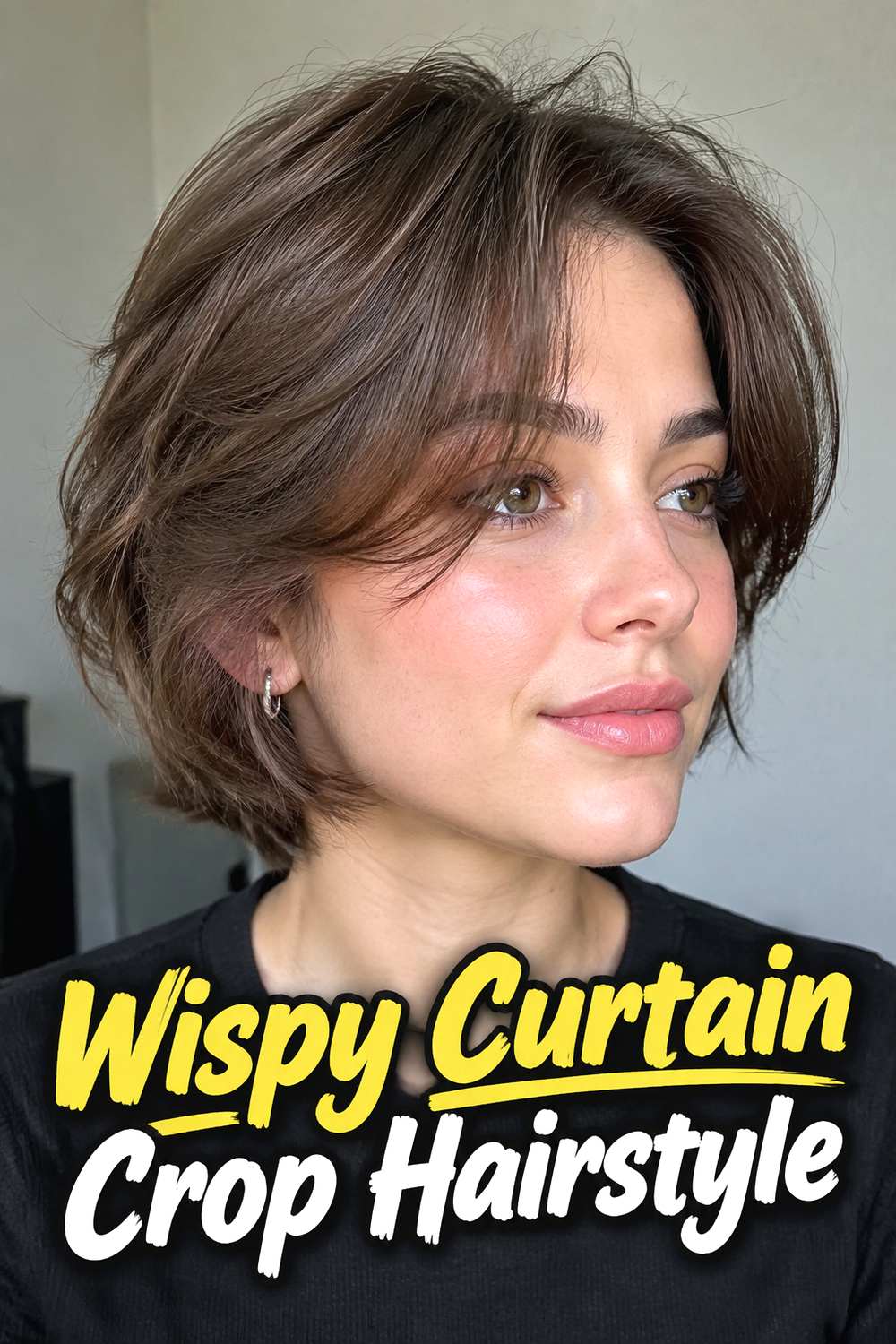 Wispy Curtain Crop Hairstyle