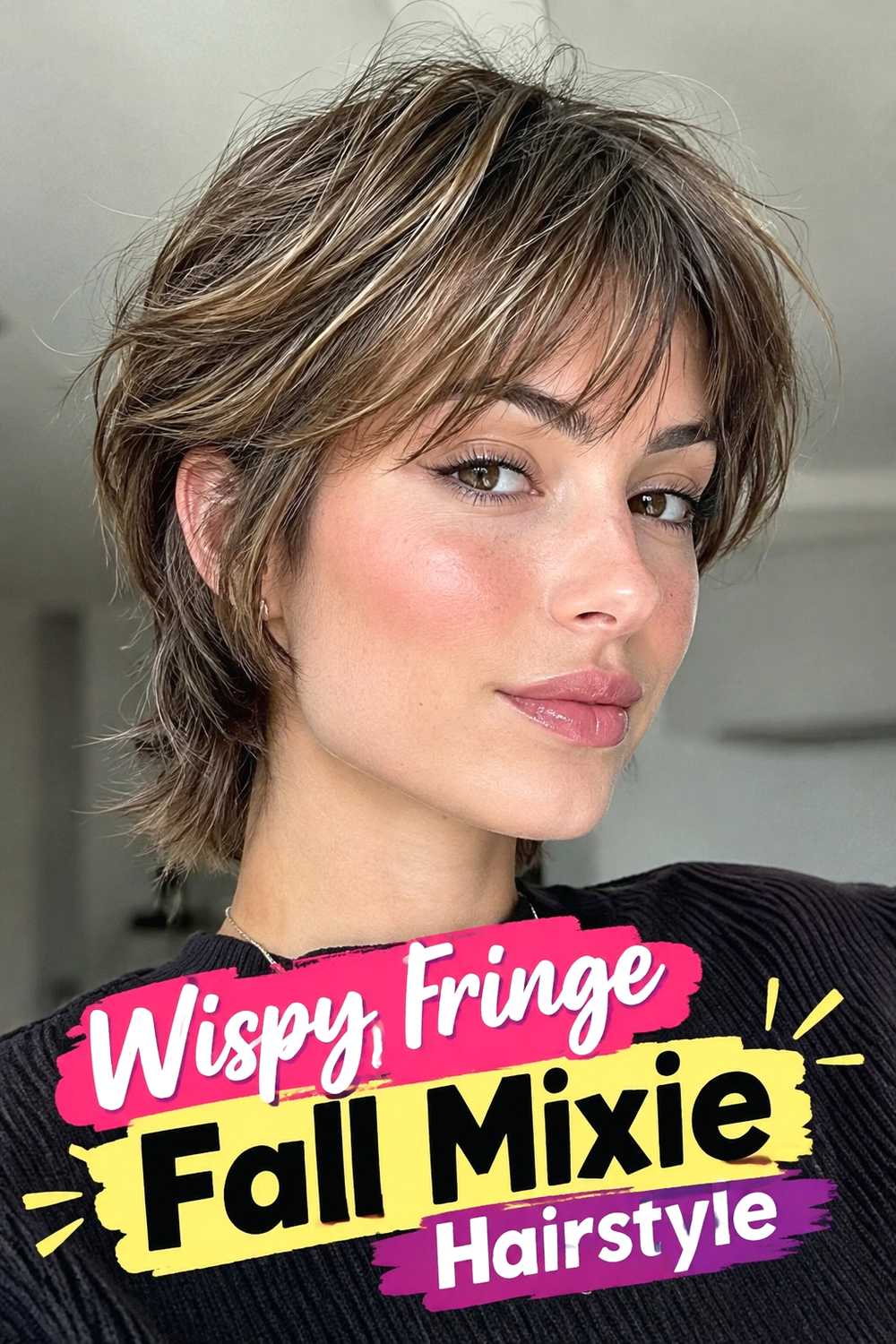 2. Wispy Fringe Fall Mixie Hairstyle