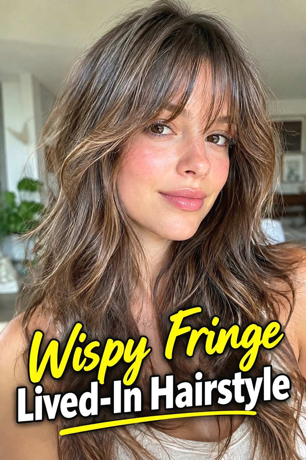 14. Wispy Fringe Lived In Hairstyle